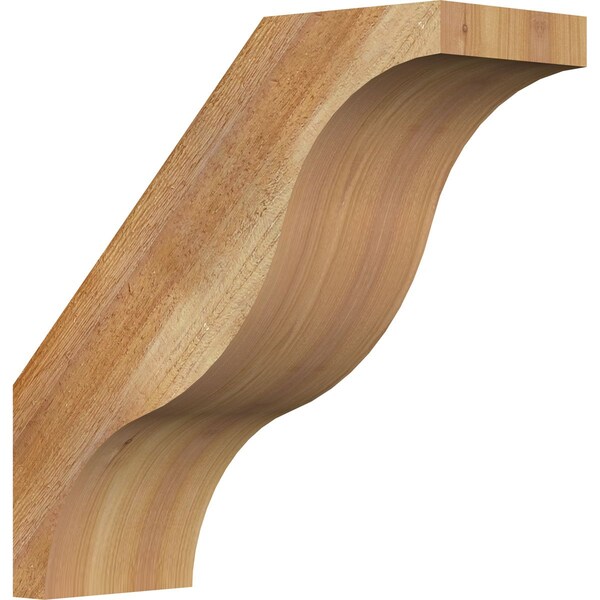 Ekena Millwork 6"W x 16"D x 16"H Funston Rough Sawn Knee Brace, Western Red Cedar BRC06X16X16FST00RWR - main